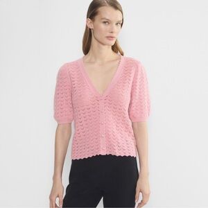 Aritzia Wilfred Fisk Cardigan in Tart Pink Sz M